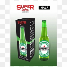 Super Latex Green Beer Bottle By Twister Magic - Super Latex Green Beer Bottle Half By Twister Magic, HD Png Download - open beer bottle png