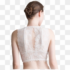 Women"s Lace Bra Solid Color Wireless Beauty Back Seamless - Photo Shoot, HD Png Download - seamless lace png