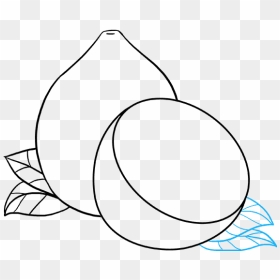 How To Draw Lemon - Line Art, HD Png Download - nimbu png