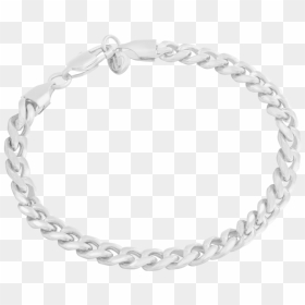 Cuban Link Bracelet - Round Shape Black And White, HD Png Download - cuban link png