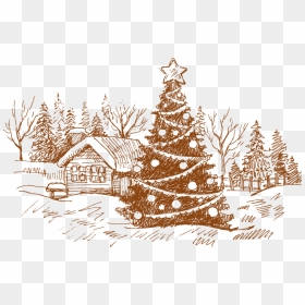 Image Royalty Free Download Card Drawing House, HD Png Download - christmas cards png