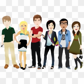 Think Africa Teaching The - Millennial Clip Art, HD Png Download - group of people clipart png