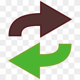 Right Left Arrows Green Red, HD Png Download - subscribe us png