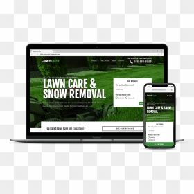 Lawn Care Website Design - Web Design, HD Png Download - website design images png
