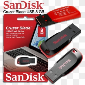 Sandisk 8 Gb Flash Drive, HD Png Download - pen drives png
