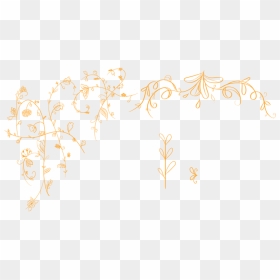 Picture - Calligraphy, HD Png Download - gold floral design png