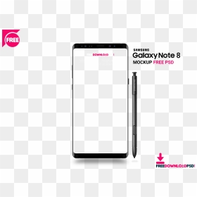 Samsung Note 8 Mockup - Samsung Note 8 Template, HD Png Download - samsung note 8 png