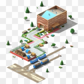Wood Processing Plant Initial - House, HD Png Download - industry png