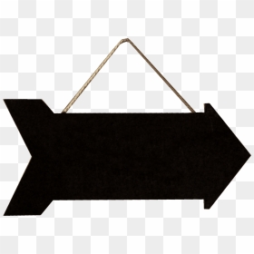 Blackboard Chalkboard Arrow - Handbag, HD Png Download - chalkboard arrow png