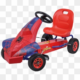 Transparent Go Karts Clipart - Spiderman Pedal Go Kart, HD Png Download - kart png