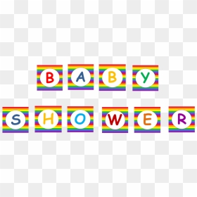 Baby Shower Banner Png - Rainbow Baby Shower Free Printables, Transparent Png - noah's ark png