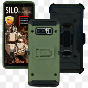 Samsung Galaxy Note 8 Mm Silo Rugged Case Army Green - Mobile Phone, HD Png Download - samsung note 8 png
