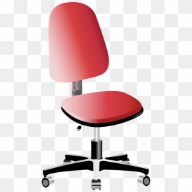 Swivel Chair Work Chair Office - Vector Silla Oficina, HD Png Download - revolving chair png