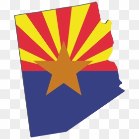 Picture Fundmybusinessaz Real Estate Crowd Funding - Arizona Flag State Shape, HD Png Download - arizona state png