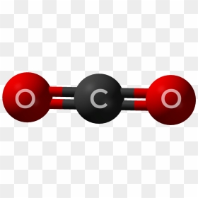 Molécula 3d Do Dióxido De Carbono - Carbon Dioxide Molecule Png, Transparent Png - carbon dioxide png