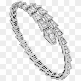 Diamond Bvlgari Serpenti Bracelet, HD Png Download - diamond bangles png