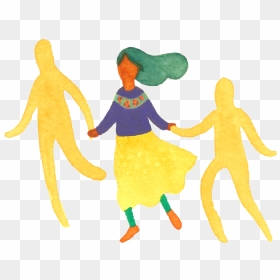 Circle Dance Illustration, HD Png Download - joining hands png