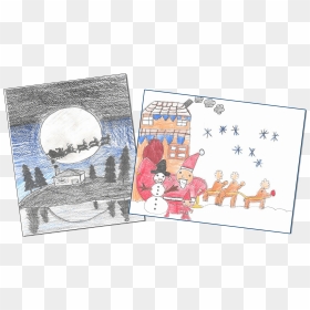 Cartoon, HD Png Download - christmas cards png