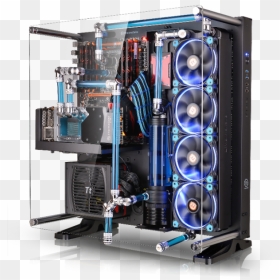 Rgb Water Cooled Pc, HD Png Download - custom pc png
