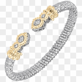 14kt Yellow Gold Open 6mm Diamond Bangle Bracelet Designed - Body Jewelry, HD Png Download - diamond bangles png