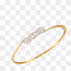 18kt Yellow Gold And Diamond Bangle For Women - Pc Chandra Diamond Bangles, HD Png Download - diamond bangles png