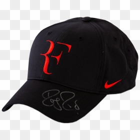 Pre-framed Roger Federer Signed Black Rf Nike Cap - Nike Roger Federer Hats, HD Png Download - roger federer png
