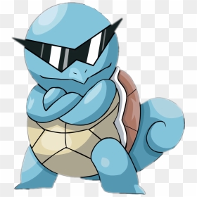 #squirtle - Pokemon Squirtle With Glasses, HD Png Download - squirtle glasses png