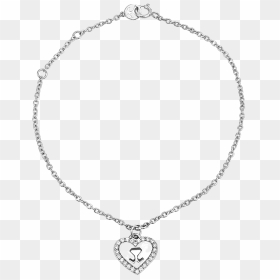 18k White Gold Heart Diamond Bracelet - Necklace, HD Png Download - diamond bangles png