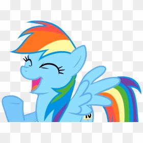 My Little Pony Rainbow Dash Head, HD Png Download - sonic face png