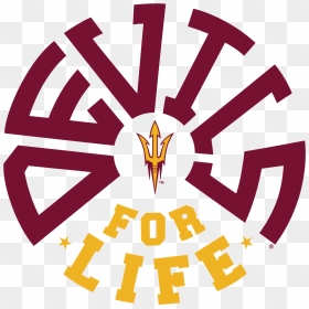 Devils For Life T Shirt, Charcoal - Graphic Design, HD Png Download - arizona state png