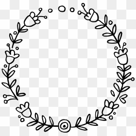 Black Wreath 1 Black Wreath - Black And White Floral Wreath Clipart, HD Png Download - black wreath png
