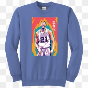 Tim Duncan Pop Art Youth Sweatshirt"  Class="lazy - Blue Gucci Shirt, HD Png Download - tim duncan png