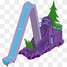Log Ride Plunge - Simpsonstappedout Fandom Com Awning, HD Png Download - pile of trash png