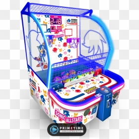 Sonic Sports Basketball By Sega Amusements - Sonic All Stars Basketball Machine, HD Png Download - sonic face png