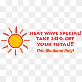 Heat Wave Special - Sun Clip Art, HD Png Download - heat wave png