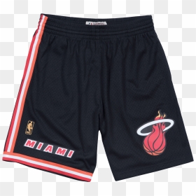 Miami Heat Mitchell And Ness Shorts, HD Png Download - miami heat png