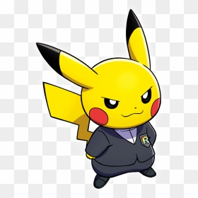 Giovanni Pikachu Artwork - Team Rocket Pikachu Art, HD Png Download - guzma png