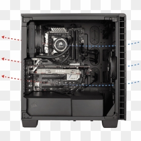 Best Computer For Animation - Corsair Carbide 400q Case, HD Png Download - custom pc png