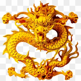 Chinese Dragon Png Transparent, Png Download - gold dragon png