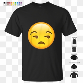 Emoji Unamused Face Shirt - T-shirt, HD Png Download - meh emoji png