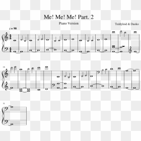 Me Me Me Part - Kass Theme Accordion Sheet Music, HD Png Download - mememe png