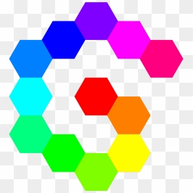 Spiral No Shadow Svg Clip Arts - Color Hexagon Png, Transparent Png - circle shadow png