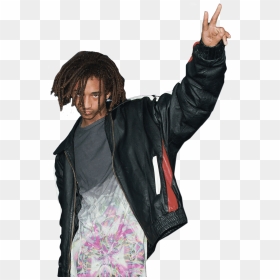 A Photo Of Jaden Smith - Leather Jacket, HD Png Download - jaden smith png