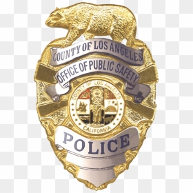 Cop Badge Png - Los Angeles County Police Badge, Transparent Png - fbi badge png