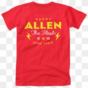 Remera The Flash Barry Allen - T-shirt, HD Png Download - barry allen png