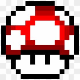 Pixel Super Mario Mushroom, HD Png Download - super mario mushroom png