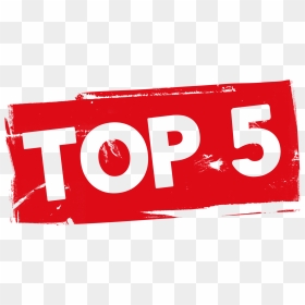 Grunge Top 5 Label Psd - Top 5 Logo Png, Transparent Png - 5.png