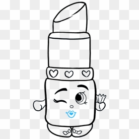 How To Draw Lippy Lips From Shopkins - Cute Shopkins To Draw, HD Png Download - shopkins characters png