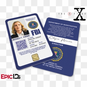 Scully X Files Id Badge, HD Png Download - fbi badge png