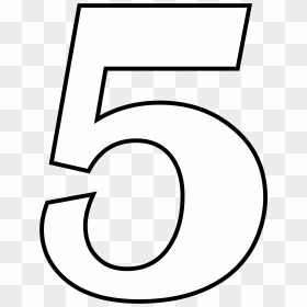 Number 5 Clipart - Molde Do Numero 5, HD Png Download - 5.png